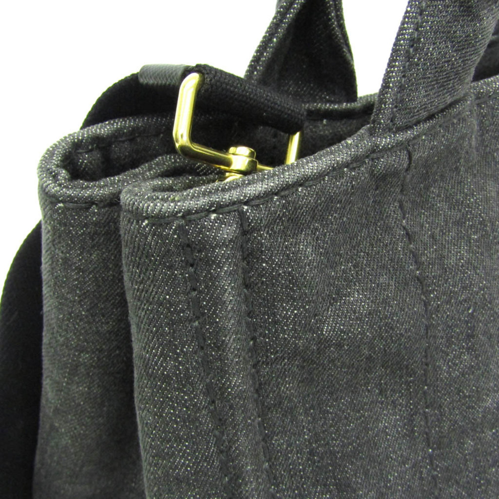 PRADA Black Canvas Shoulder Bag - Picture 9 of 16